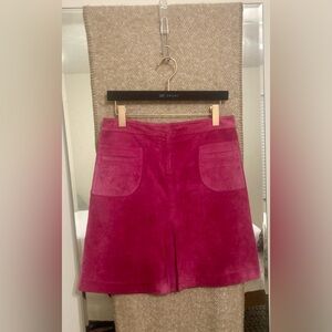 Lilly Pulitzer Suede Pink High Waist Skirt